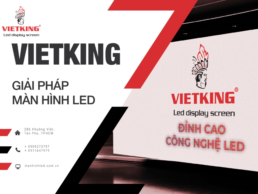 Vietking cung cấp màn hình Led cửa hàng thời trang sắc nét, uy tín